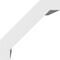 Ekena Millwork 5-in. W x 6-in. D x 6-in. H Burlington Architectural Grade PVC Knee Brace BRCP05X06X06BUR - alternate 3